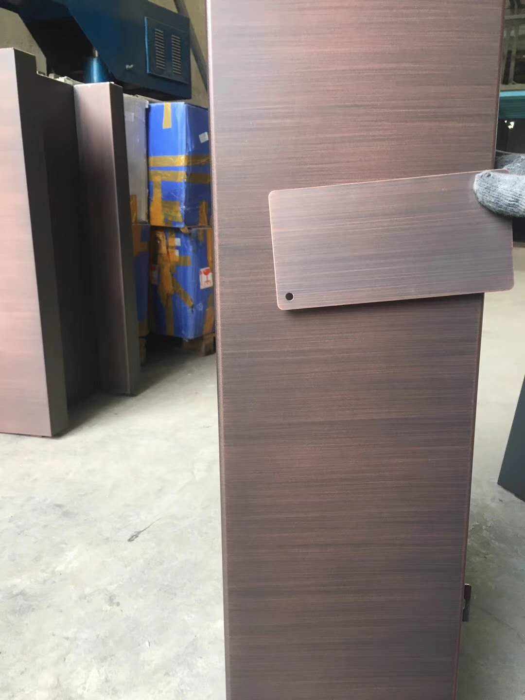 梧州拉丝铜色铝单板的做法-铝乐建材