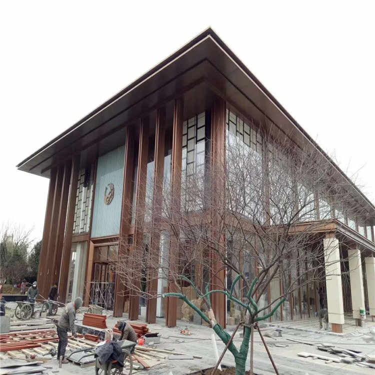 龙湖效果好的拉丝铜色铝单板厂家定制-铝乐建材
