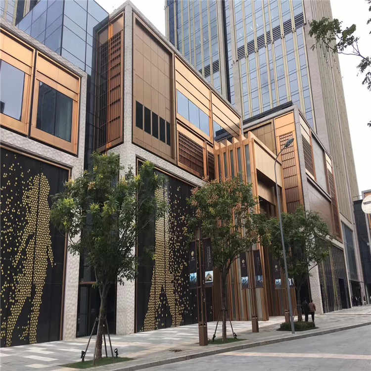 桂林外墙仿铜色铝单板定制-铝乐建材